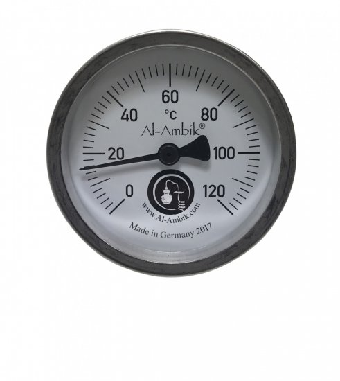 "Al-Ambik®" Thermometer zum Destillieren (6 cm) - zum Schließen ins Bild klicken