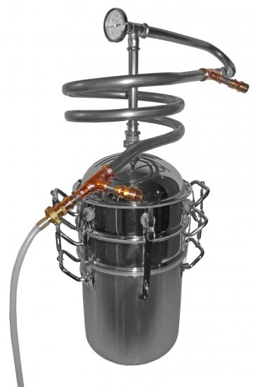 DESTILLIERMEISTER JUNIOR-K27-Premium, Destille m. 2 Kolonnen, Hochleistungs-Gegenstromkühlung - Click Image to Close