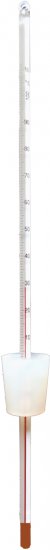Laboratory Thermometer, 30 cm and Silicon-Plug, Ø 21-27 mm - Click Image to Close