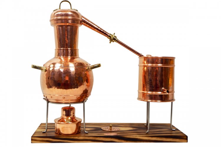 "CopperGarden®" Tischdestille Arabia 2 Liter - mit Spiritusbrenner & Aromasieb - zum Schließen ins Bild klicken