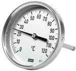 Edelstahl-Bimetall-Thermometer,Schaftlänge 100 mm, hochwertige Ausführung